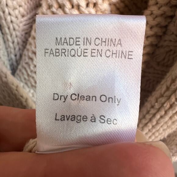 Chaser Eagle Fringe Robe Cardigan in Vanilla Size M - Picture 6 of 6